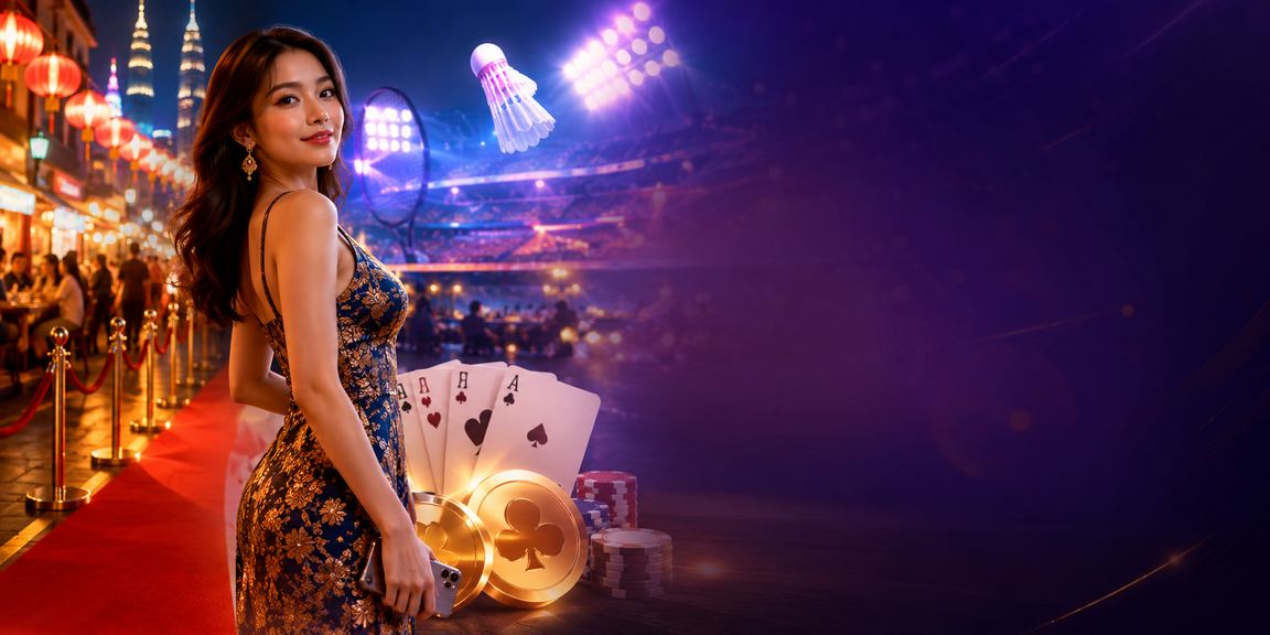 Suasana permainan kasino dan jackpot klbet sempena perayaan di Kuala Lumpur