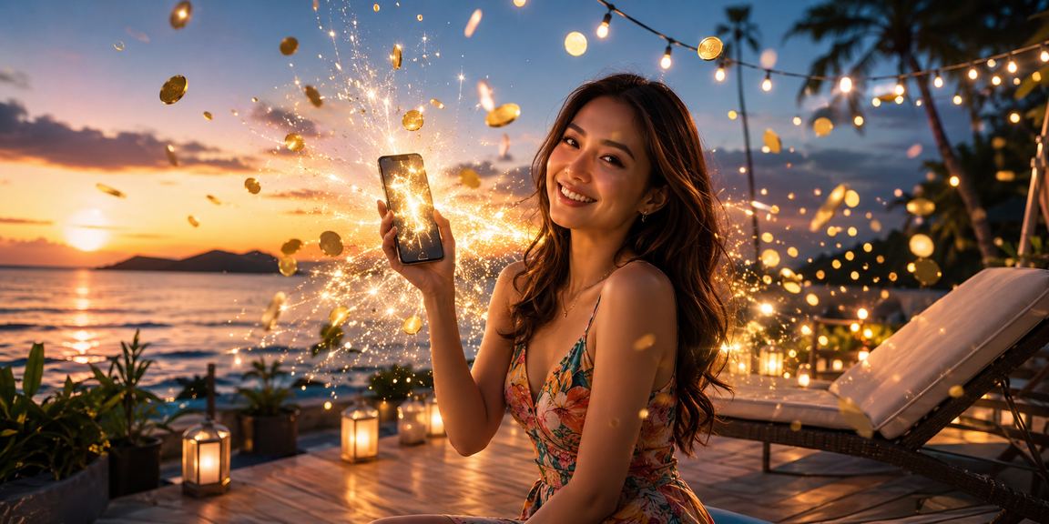 Pemain muda Malaysia memantau perlawanan esport di telefon pintar